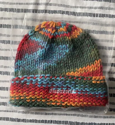 Pre-owned Supreme Gradient Space Dye Beanie Multicolor Osfa