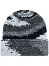 Supreme Gradient Spacedye Beanie Hat In Grey