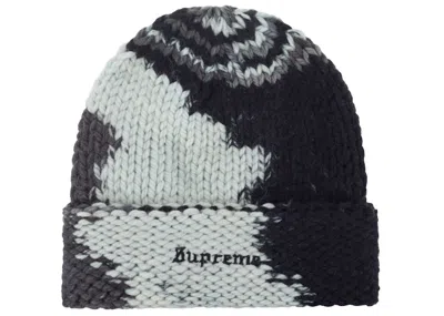Pre-owned Supreme Gradient Spacedye Beanie In Black
