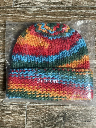 Pre-owned Supreme Gradient Spacedye Multicolor Beanie Rainbow One Size