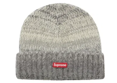 Pre-owned Supreme Gradient Stripe Beanie In Grey