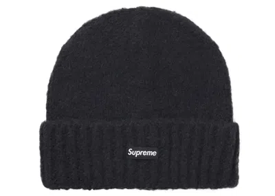 Pre-owned Supreme Gradient Stripe Beanie In Solid Black