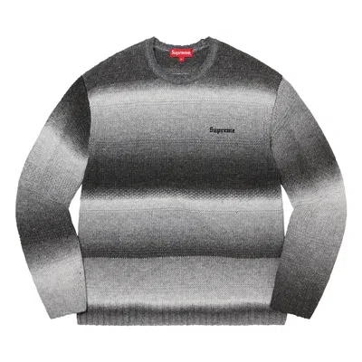 Pre-owned Supreme Gradient Stripe Sweater 'black'