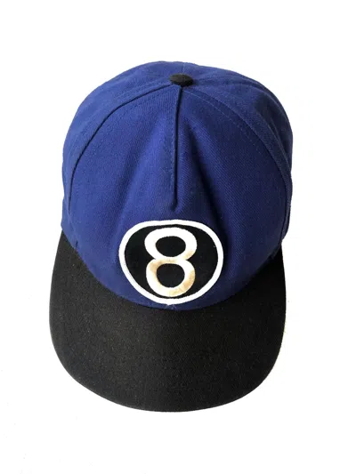 Pre-owned Supreme Grailfw12  8 Ball Snapback Cap Hat In Blue
