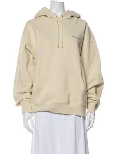Pre-owned Supreme Graphic Print Crew Neck Hoodie In Yellow