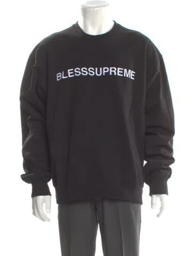 Pre-owned Supreme Graphic Print Crew Neck Sweatshirt In Gray