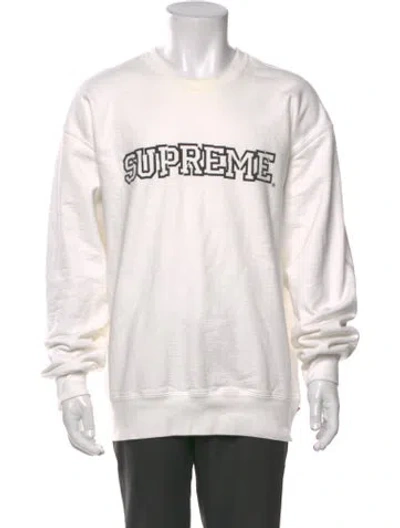 Pre-owned Supreme Graphic Print Crew Neck Sweatshirt In Neutral