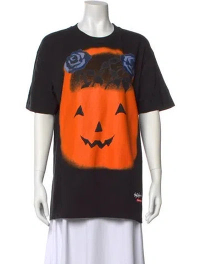 Pre-owned Supreme Graphic Print Crew Neck T-shirt In Black