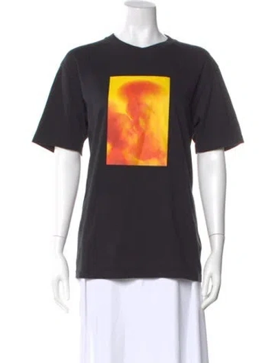 Pre-owned Supreme Graphic Print Crew Neck T-shirt In Black