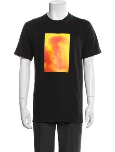 Pre-owned Supreme Graphic Print Crew Neck T-shirt In Black