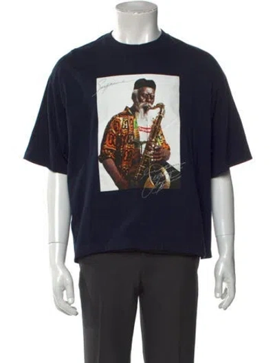 Pre-owned Supreme Graphic Print Crew Neck T-shirt In Blue