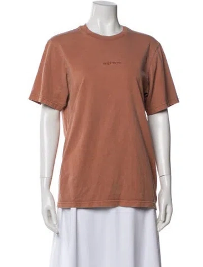 Pre-owned Supreme Graphic Print Crew Neck T-shirt In Brown
