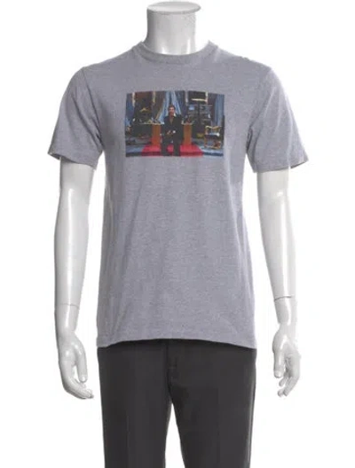 Pre-owned Supreme Graphic Print Crew Neck T-shirt In Gray