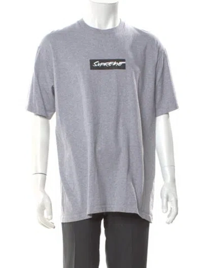 Pre-owned Supreme Graphic Print Crew Neck T-shirt In Gray