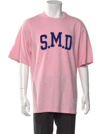 Pre-owned Supreme Graphic Print Crew Neck T-shirt In Pink