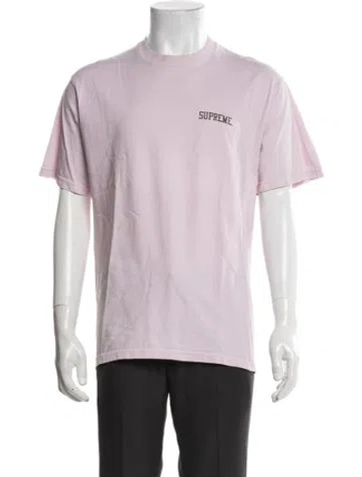 Pre-owned Supreme Graphic Print Crew Neck T-shirt In Pink
