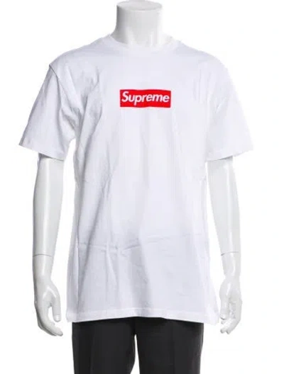Pre-owned Supreme Graphic Print Crew Neck T-shirt In White