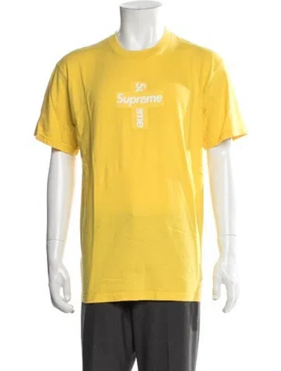 Pre-owned Supreme Graphic Print Crew Neck T-shirt In Yellow