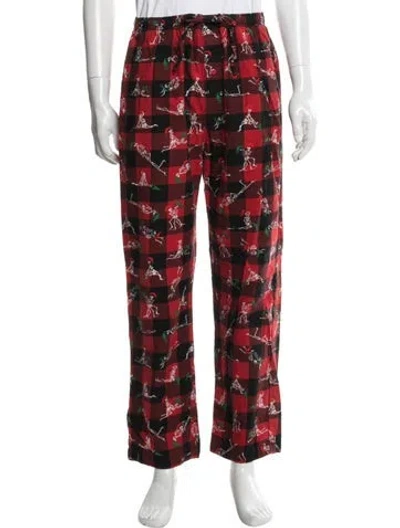 Pre-owned Supreme Graphic Print Pajama Bottoms In Red