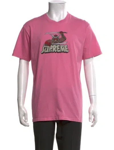 Pre-owned Supreme Graphic Print Short Sleeve Shirt In Pink