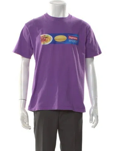 Pre-owned Supreme Graphic Print Short Sleeve Shirt In Purple