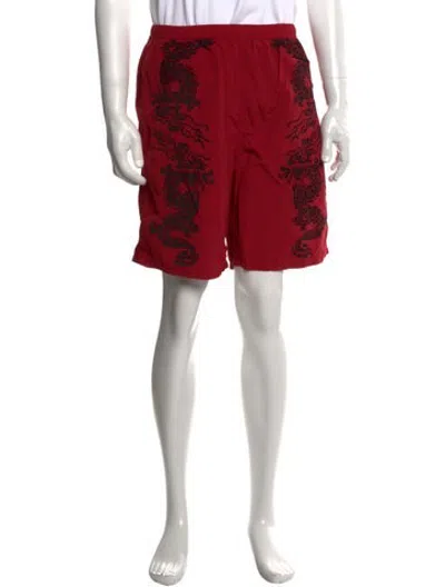 Pre-owned Supreme Graphic Print Shorts In Red