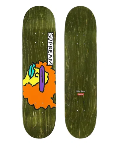 Supreme Graphic-print Skate Deck In Green