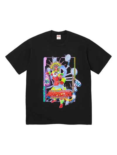 Supreme Graphic-print T-shirt In Black