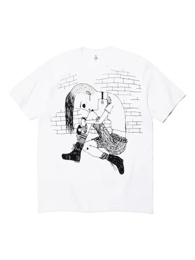 Supreme Graphic-print T-shirt In White