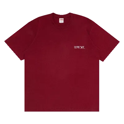 Pre-owned Supreme Greta Tee 'cardinal' In Red