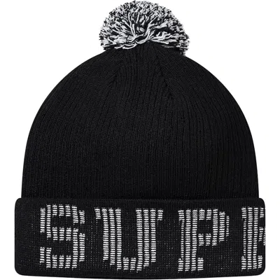 Pre-owned Supreme Grid Logo Beanie In Black