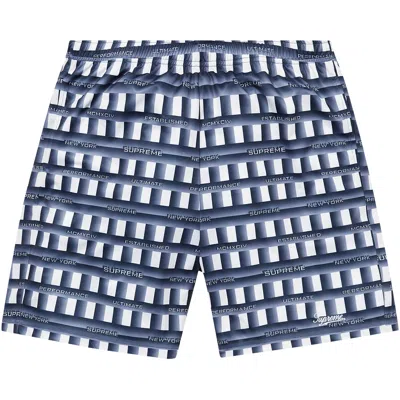Pre-owned Supreme Grid Soccer Short 'navy' | Blue | Men's Size L