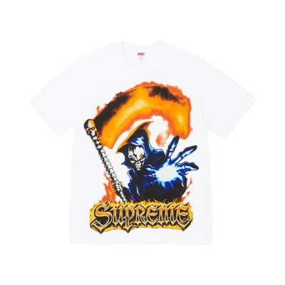 Pre-owned Supreme Grim Reaper Tee 'white' | Men's Size L