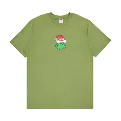Pre-owned Supreme Grinch Tee 'moss' | Green | Men's Size L