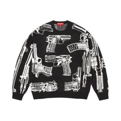 Pre-owned Supreme Guns Sweater 'black' | Men's Size Xl