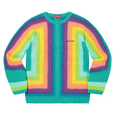 Pre-owned Supreme Hand Crocheted Sweater 'multicolor' In Multi-color