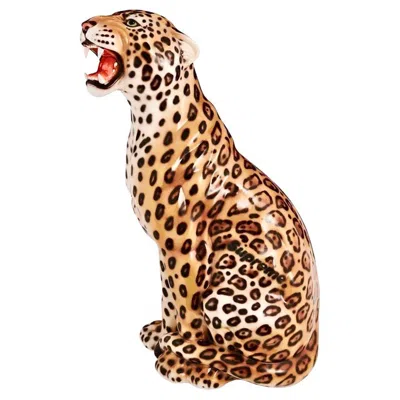 Pre-owned Supreme Hand Painted Monumental Porcelain Jaguar Sculpture, Spring Summer 2023 In Sand