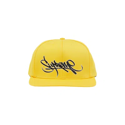 Pre-owned Supreme Handstyle 6-panel 'yellow'