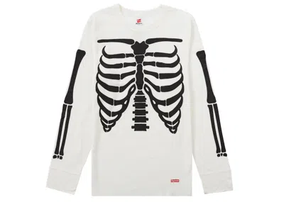 Pre-owned Supreme Hanes Bones Thermal Crew (1 Pack) In Natural