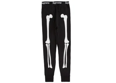 Pre-owned Supreme Hanes Bones Thermal Pant (1 Pack) In Black