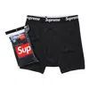 Supreme Hanes Boxer Briefs 4 Pack 'black'