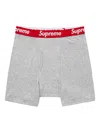 Supreme Hanes Boxers (pack Of Two) In Grey
