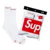Supreme Hanes Crew Socks 4 Pack Ss18 'white'