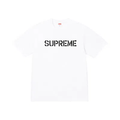 Pre-owned Supreme Hard Tee 'white' | Men's Size Xxl