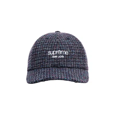 Pre-owned Supreme Harris Tweed 6-panel 'dark Blue' | Men's Size Onesize