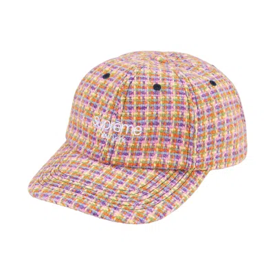 Pre-owned Supreme Harris Tweed 6-panel 'yellow' | Men's Size Onesize