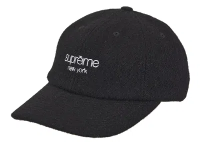 Pre-owned Supreme Harris Tweed 6panel In Black