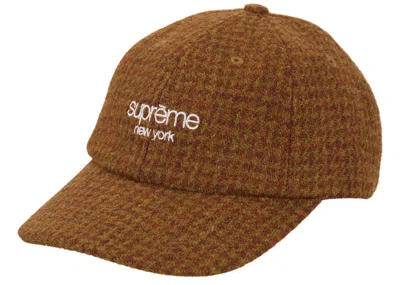 Pre-owned Supreme Harris Tweed 6panel In Brown