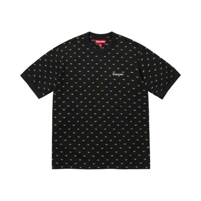 Pre-owned Supreme Hearts Intarsia Ringer Tee 'black' | Men's Size Xxl
