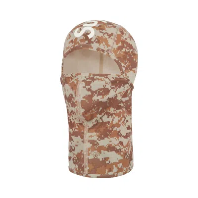 Pre-owned Supreme Heat Reactive Digi Camo Balaclava 'tan' | Men's Size Onesize In Brown